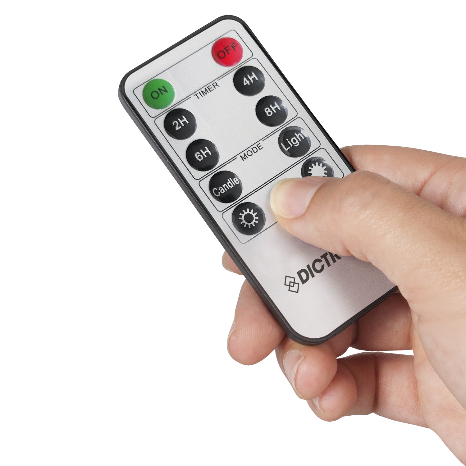 DICTROLUX - Candele LED Luce Calda con Telecomando - Set 3 pezzi